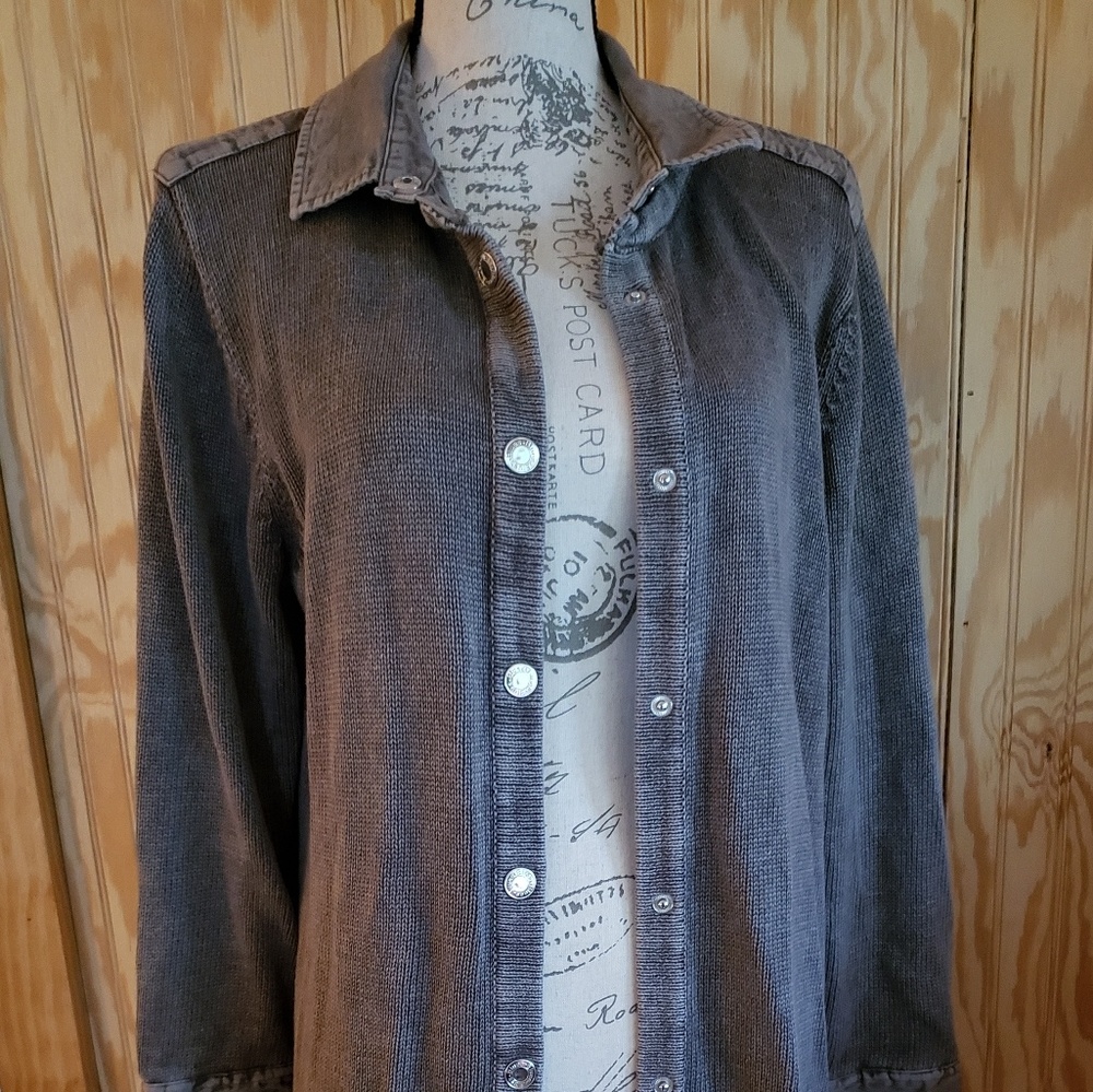 PBJ Blues Long Cardigan Jacket Coat